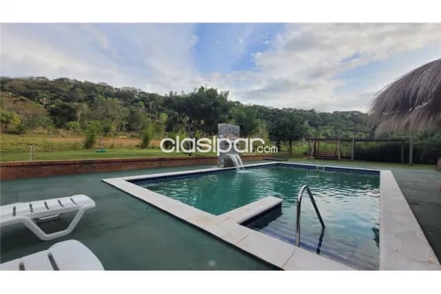 Casa quinta de 1,4 has en caacupe zona cabañas c/piscina,quincho,canchas,baños sexad, foto 2