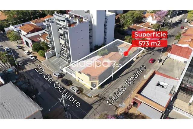 Terreno 573 m2 esquina s/guido spano esq,23 de octubre- Villa Morra — foto 4