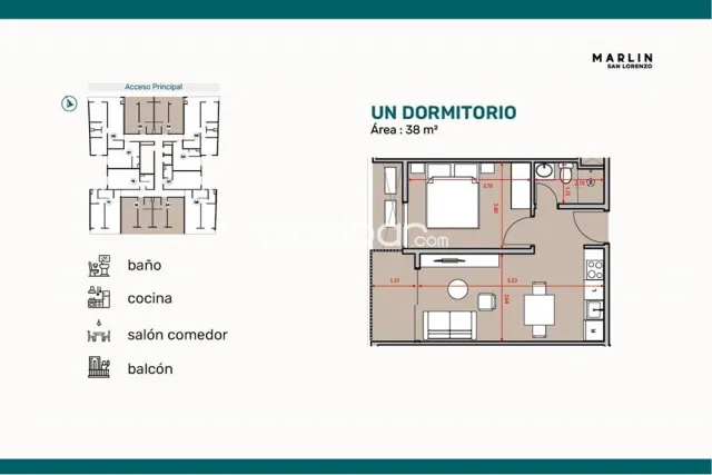 Depto de 1 dormitorio en San Lorenzo ingavi, foto 5