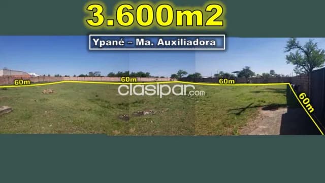 Ypane 3600 m2 amurallado en ypane a 100 m de la ruta materiales de 1ra, ideal p/ depósito, foto 3