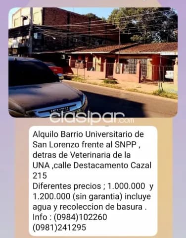 amplia habitación frente al SNPP de San Lorenzo — foto 2