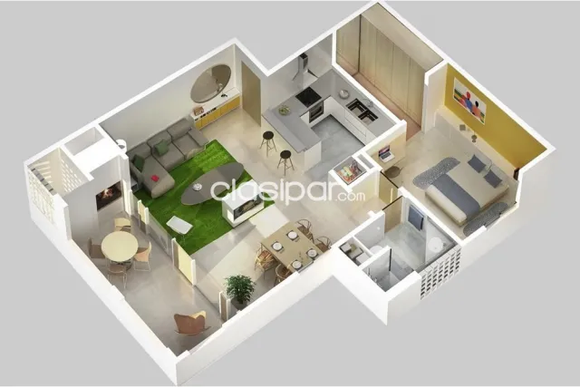 Dpto. de 1 dormitorio Condominio Moravia, foto 3
