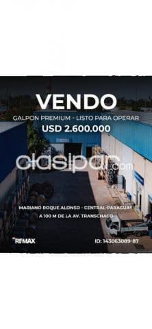 Galpon premiun listo para operar