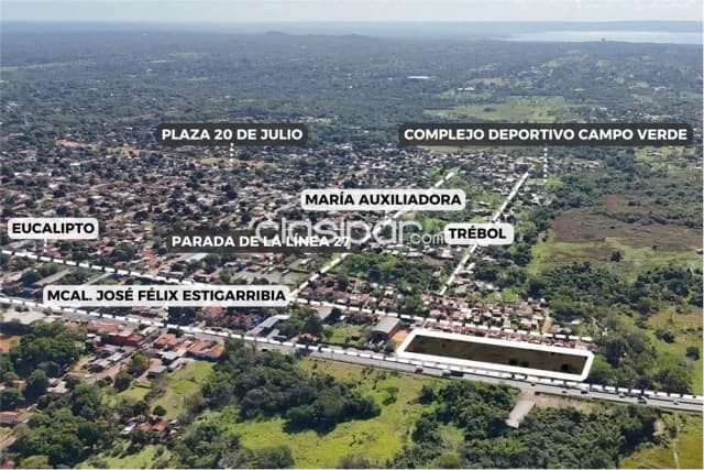 Unico terreno c/173 m2 de frente s/ruta py02 capiata- campos verdes total 9.316 m2 — foto 3