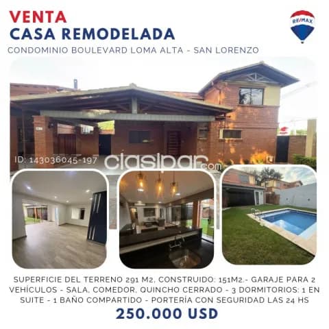 Casa-Venta-PY Central San Lorenzo Calle Paraisos Paraisos, foto 2
