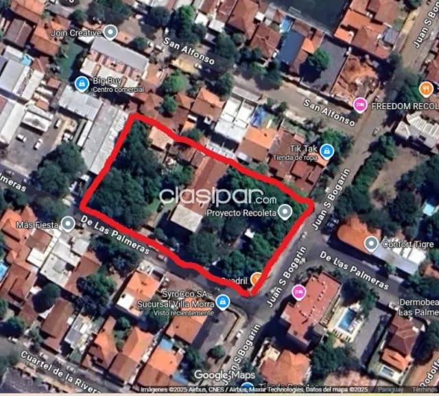 En venta terreno 3789 m2 para desarrollo barrio Recoleta, foto 2