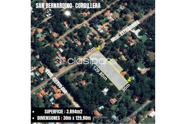 Terreno 3.894 m2 en San Bernardino s/mcal.estigarribia a 100 mtrs ciervo cua — foto 4