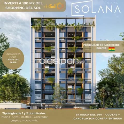 Departamento de 1 y 2 habitaciones en pozo en edificio solana, foto 3
