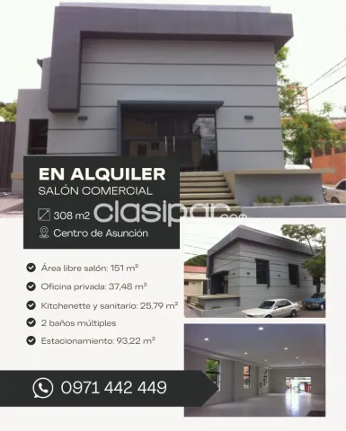 Salón comercial 308 m² en pleno centro de Asunción – manduvirá esq. O’leary — foto 2