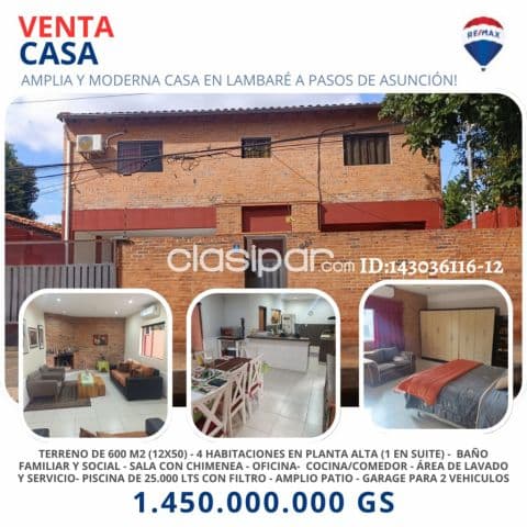 Casa - Venta - Lambaré, Paraguay