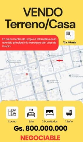 Terreno con casa