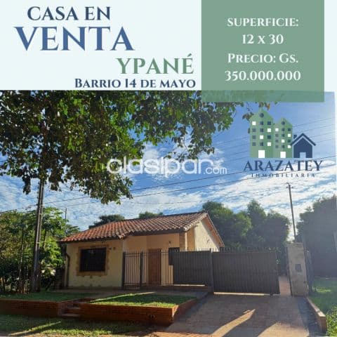 🏡✨ Casa en venta en Ypané – Barrio 14 de Mayo ✨🏡