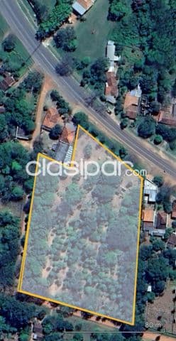 Terreno de 10.350 m2 en ciudad de quiindy