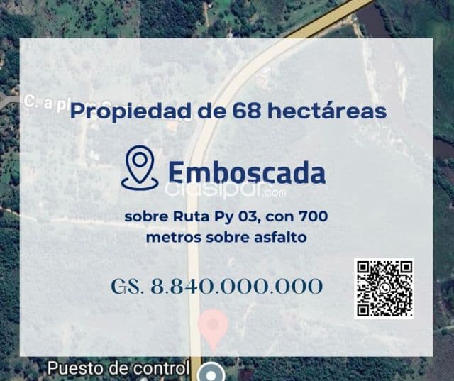 En venta 68 hectareas en emboscada — foto 1