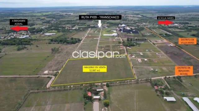 En venta Terreno en Benjamín Aceval - Presidente Hayes Id: 40799, foto 2