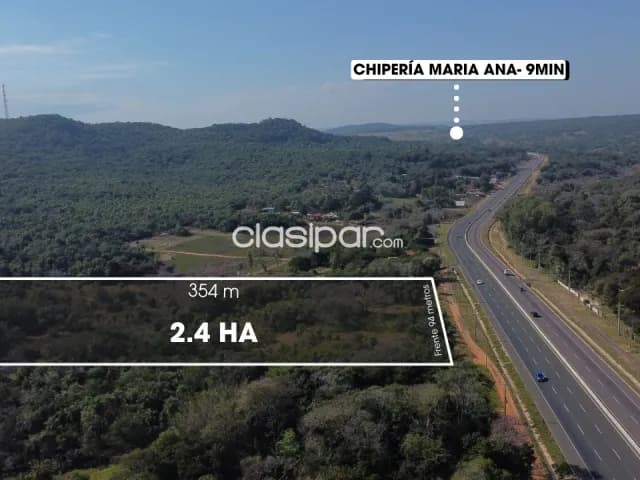En venta 2.4 Hectáreas en Caacupé sobre Ruta 2 - Km 59 — foto 4