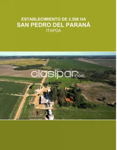 San pedro del paraná, itapúa: 2.508 has inigualables! Agro-ganaderas, sojas, alta producti — foto 2