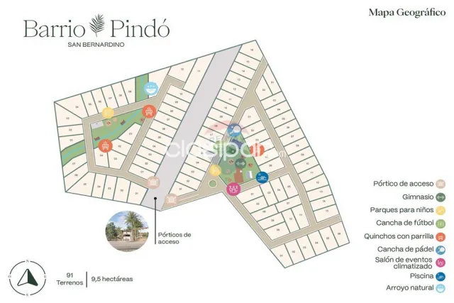 Terreno en barrio cerrado pindo- San Bernardino — foto 3
