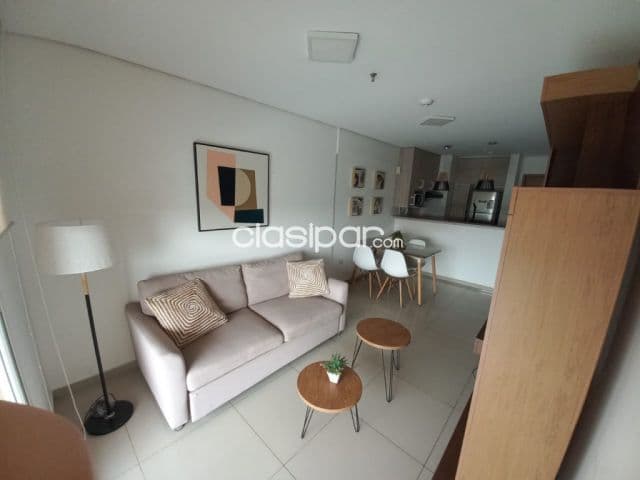 departamento amoblado de 1 dormitorio en mburucuya