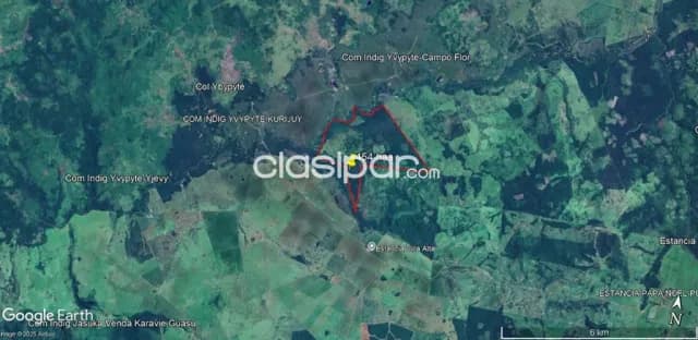 Pedro juan caballero - zona rio ypane mi - 50 km de pjc - 454 hectareas, foto 4