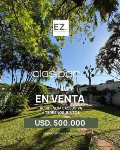 Exclusiva residencia a pasos del centro de Asunción, Barrio Gral. Díaz🤩