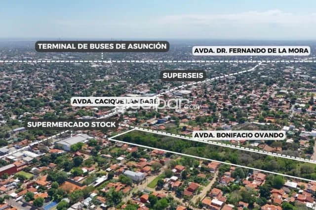 Terreno de 3 has a 1 cuadra de cacique Lambaré, foto 5