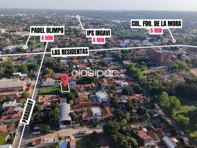 Terreno fdo norte s/empedrado zona super los jardines a 700 mtrs de mcal.lopez s/col