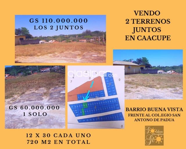 2 terrenos en Caacupe