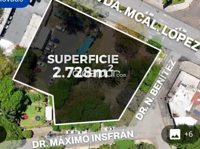 Terreno amplio esquina 2.872 m2 s/avda.mcal.lopez-villa aurelia a 200 mtrs muni asun — foto 2