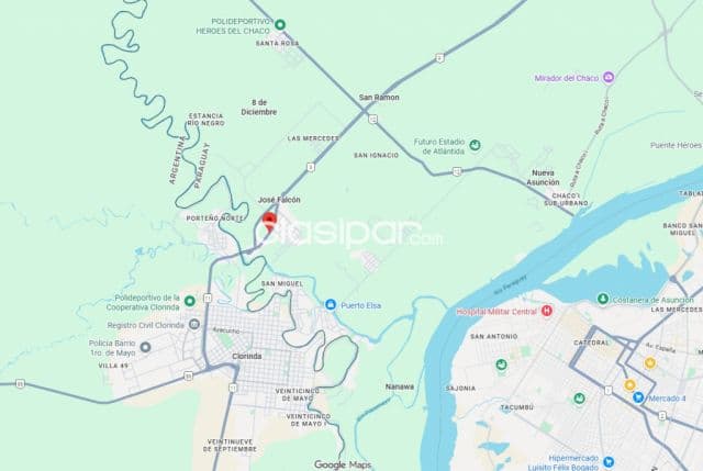 Chacoí, prox. Aduana s/ ruta: 1.000 m2 a precio de oferta total, 350.000.000 gs — foto 1