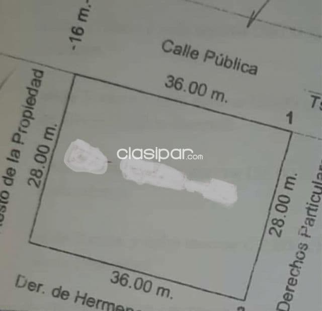 Terreno en itapuami. 1.008 m2