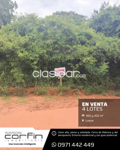 Luque – zárate isla – aeropuerto, 4 lotes 360 y 432 m², esquina y media cuadra — foto 2