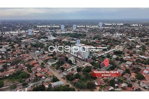 Terreno 420 M2-Venta-Saturio Rios C/ De Las Residentas, San Luis, San Lorenzo, Central — foto 1
