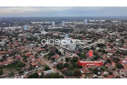 Terreno 420 M2-Venta-Saturio Rios C/ De Las Residentas, San Luis, San Lorenzo, Central — foto 2