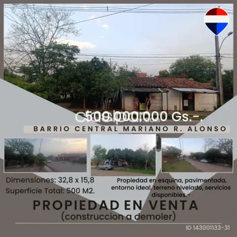 Oportunidad en Mariano Roque Alonso, 500 m², foto 2