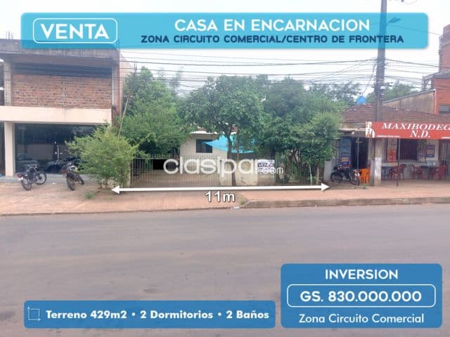 Terreno en zona circuito comercial de encarnacion, foto 1