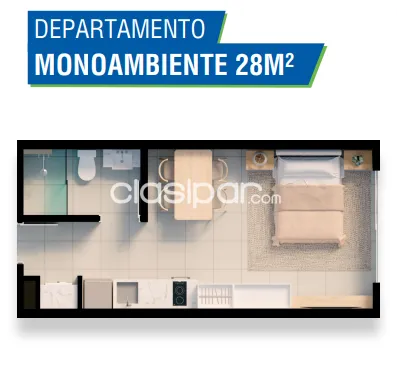 En venta departamentos monoambiente en pozo - Luque Zona CIT, foto 3
