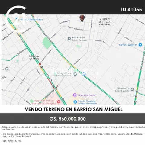 En venta terreno en barrio san miguel de San Lorenzo id 41055 — foto 4