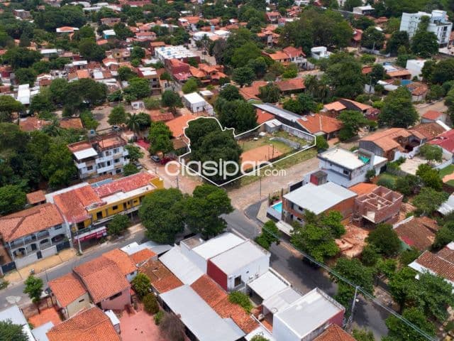 Terreno en lambare barrio san rafael, esquina 800m2
