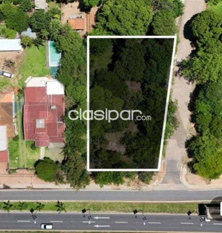 Terreno en esquína s/autopista ñu guazu 1.730 m2 zona privilegiada c/30mtrs frente