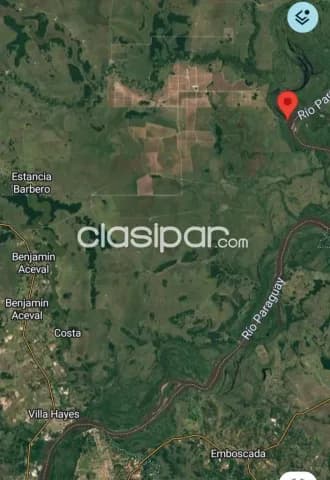Pdte. Hayes s/ rio paraguay: 170 has p/ explotación agropecuaria, mixta, pastura, etc — foto 2