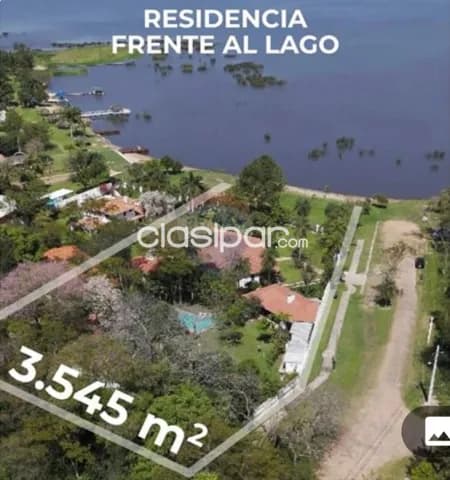 Amplia casa s/lago ypacaraí c/playa propia sadi 2-San Bernardino terreno 3.545 m2 — foto 2