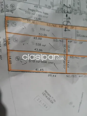 Lote de 658 m2 en obligado, sobre avenida — foto 4