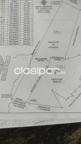 Loma grande, cordillera: Inmejorables 250 has tituladas, agro-ganaderas, ubicación ideal