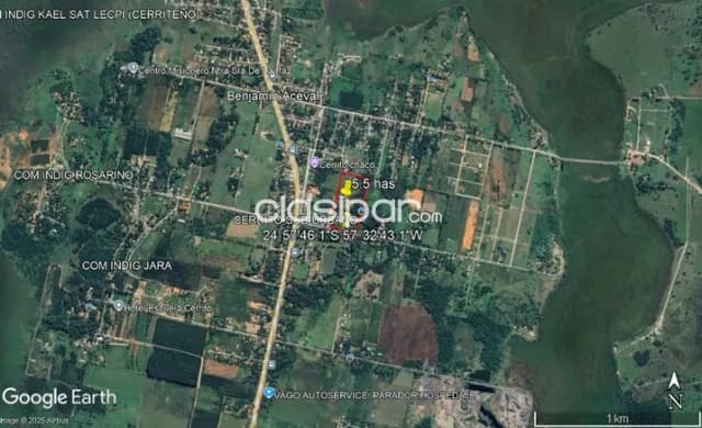 Benjamin aceval - cerrito - 55,000 m2 - se puede para lotear, foto 3
