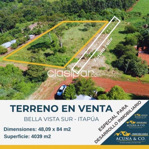 Terreno En Bella Vista Sur Amplio En Esquina A Precio De Lote A Minutos Del Centro — foto 1