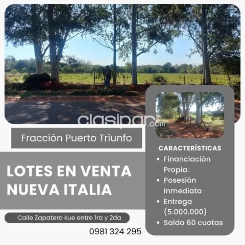 terrenos en Nueva Italia. Pequeña entrega y cuotas desde 750.000 G — foto 2