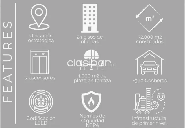 En venta Oficina en el Edificio GO TOWER ID 44149, foto 3