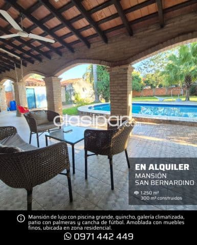 Mansión en San Bernardino, 5 dormitorios (4 en suite), en terreno de 1.250 m² — foto 1