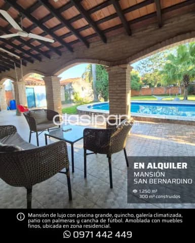Mansión en San Bernardino, 5 dormitorios (4 en suite), en terreno de 1.250 m² — foto 2